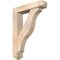 Ekena Millwork Funston Arts and Crafts Smooth Bracket w/ Offset Brace, Douglas Fir, 5 1/2"W x 24"D x 32"H BKT0604X24X32FST03SDF - alternate 1
